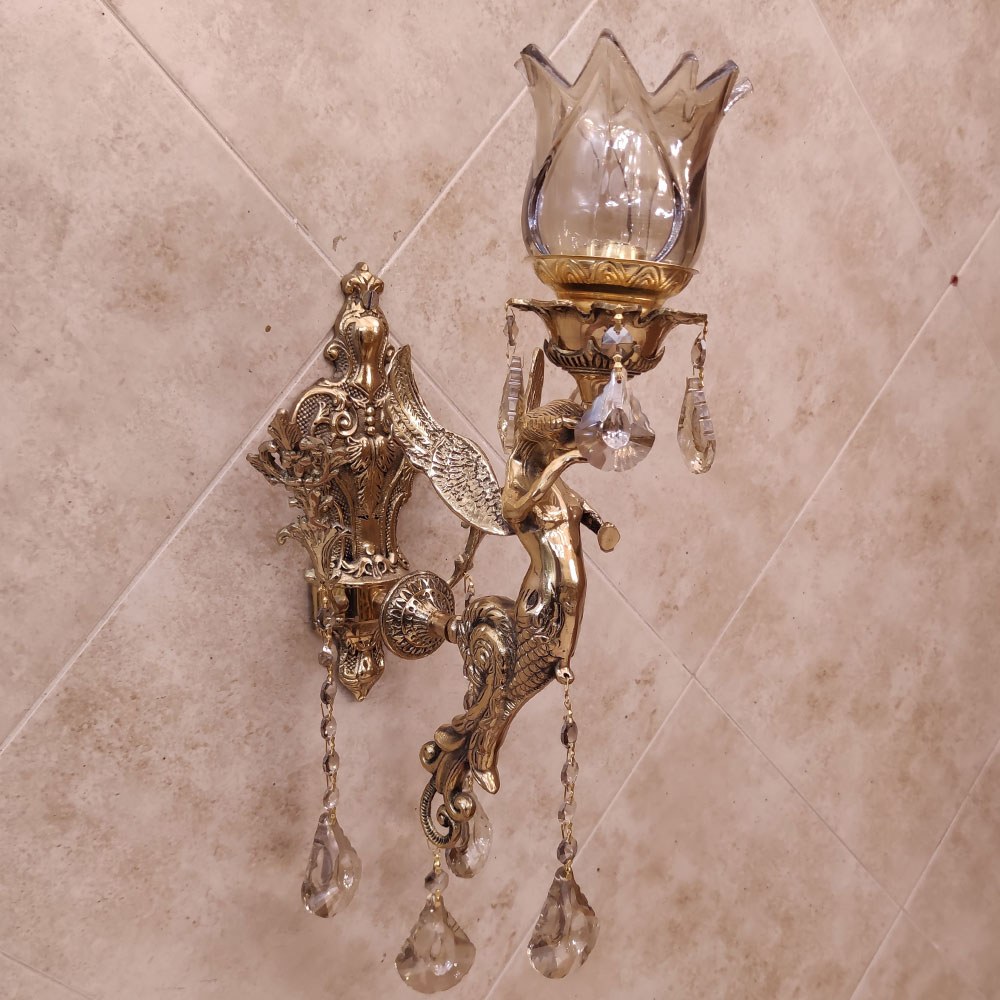 دیوار کوب  برنزی مدل فرشته