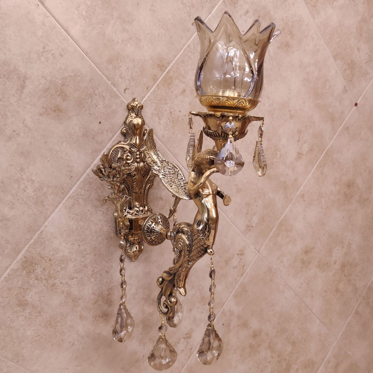 دیوار کوب برنزی مدل فرشته