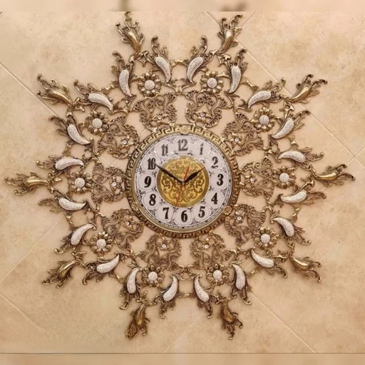 ساعت دیواری برنجی با گارانتی .پ